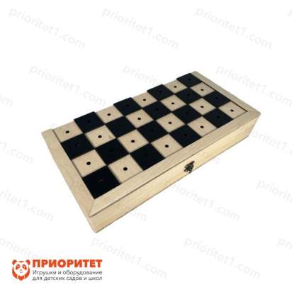 Шахматы для незрячих с деревянной доской 3_1