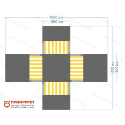 Имитация четырехстороннего перекрестка 5,5х,5 м_1