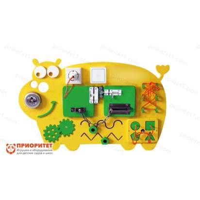 Бизиборд «Желтый бегемот»