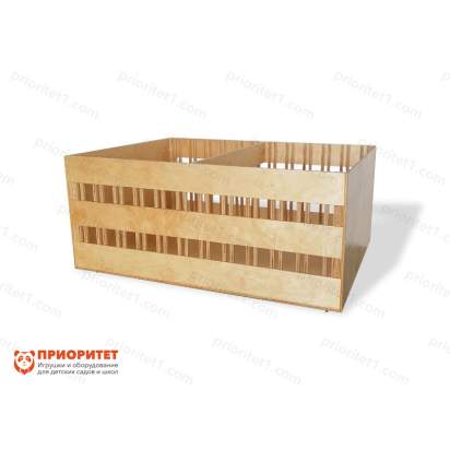 Мобильная стойка для тактильно-развивающих панелей «Мир детства» вид спереди