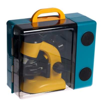 Игровой набор Переносная лаборатория. Микроскоп и 15 предметов 3_1