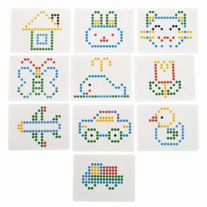 Планшет-мозаика магнитный для рисования Пуговки, 266 ячеек 4_1