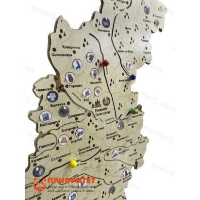 Большая карта Нижегородской области 6_1