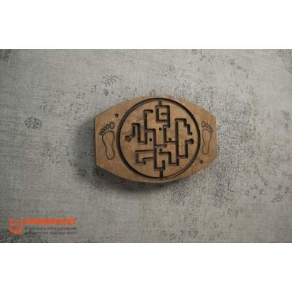 Балансировочная доска-лабиринт Для ножек №2 (покрытая маслом)