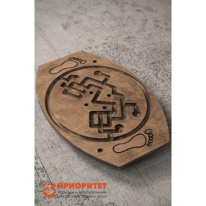 Балансировочная доска-лабиринт «Для ножек» №4 (покрытая маслом) 2