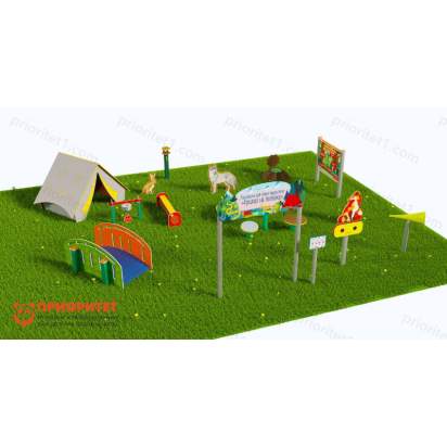 Туристическая площадка «Привал на полянке» (Комплект Оптима 1)_1