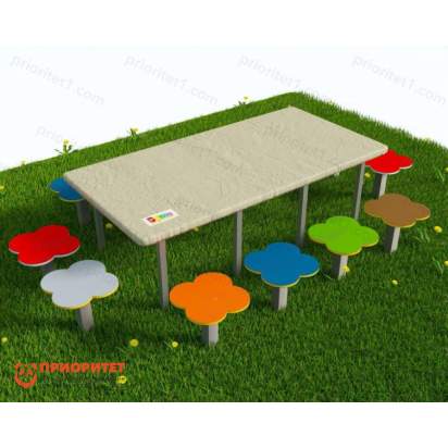 Стол для творчества «Большой прямоугольный стол со стульчиками» (1)_1