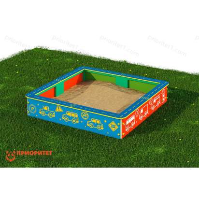 Комплект «Песочница с ПДД» 130х130х30 2_1
