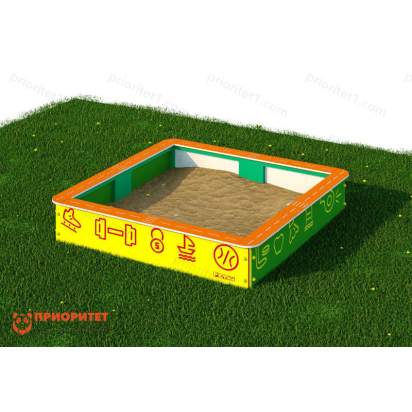 Комплект «Песочница с ПДД». (двойной бортик). Окружающий мир. 130х130х30 (4)_1