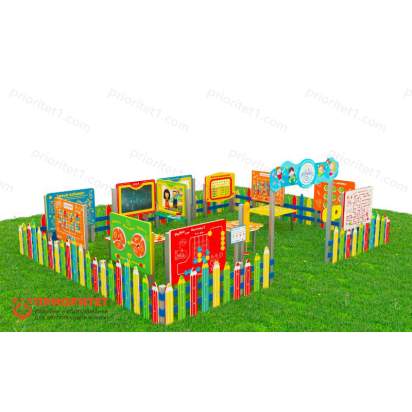 Дидактическая площадка «Любознайкино» Оптима плюс. 16 игровых модулей_1