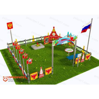 Патриотическая площадка «Центр нравственно-патриотического воспитания юных патриотов» (Комплект Оптима 3)_1