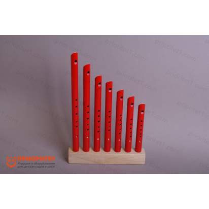 Комплект свирелей (7 тональностей C, D, E, F, G, A, H) с подставкой_1
