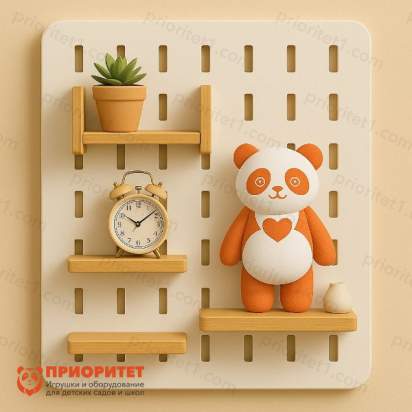 Белый Пегборд №1 с декором_1