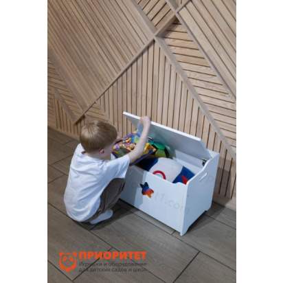 Ящик для игрушек ЗВЕЗДА белый56