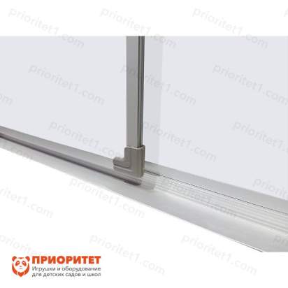 Двухэлементная магнитно-маркерная доска 100х255 - алюминиевый профиль створка слева_1