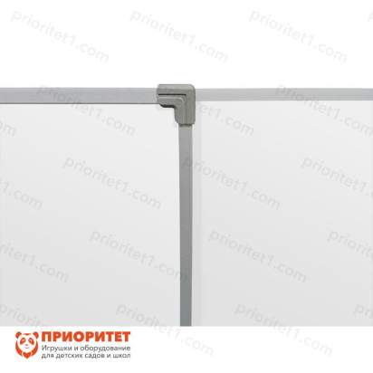 двухэлементная магнитно-маркерная доска 100х255 - алюминиевый профиль створка слева 85х170_1