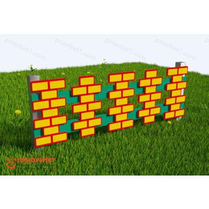 Забор Кирпичная кладка 1_1