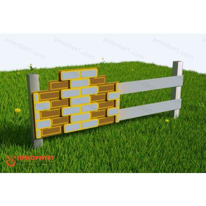 Забор Кирпичная кладка 2_1