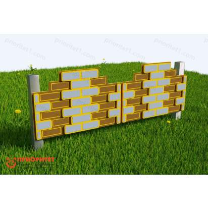 Забор Кирпичная кладка 3_1