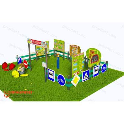 Детская профориентационная игровая площадка АВТОШКОЛА (Эконом-3) (3)_1