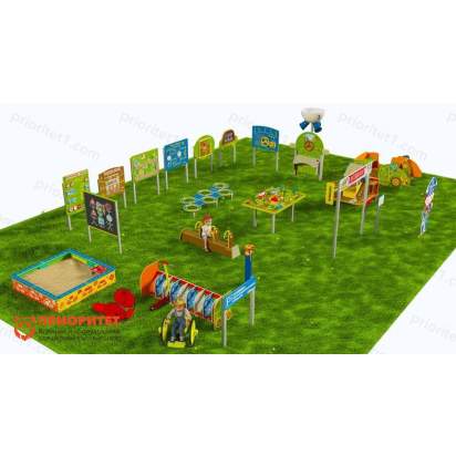 Детская профориентационная игровая площадка АВТОШКОЛА (Элит-1) (1)_1