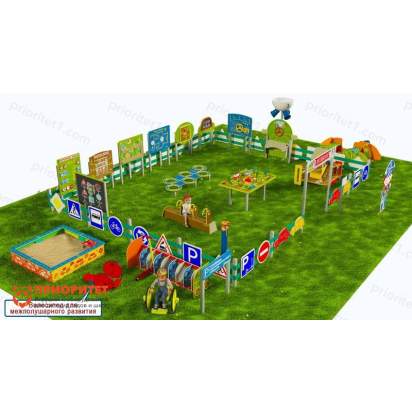 Детская профориентационная игровая площадка АВТОШКОЛА (Элит-3) (1)_1