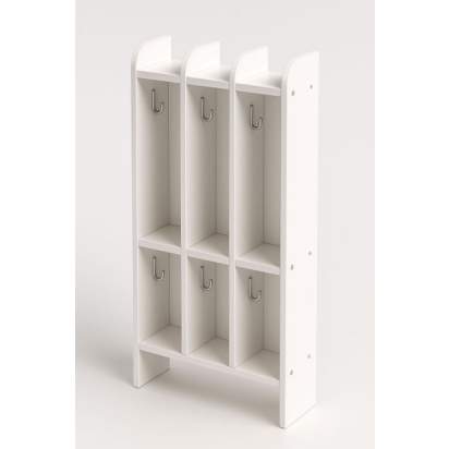 143.3_Вешалка для полотенец 2-х ярусная (3 секции) 43х20х100 мз серии Медовая (1)_1