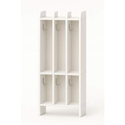 143.3_Вешалка для полотенец 2-х ярусная (3 секции) 43х20х100 мз серии Медовая (2)_1