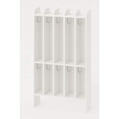 144.5_Вешалка для полотенец 2-х ярусная (5 секций) 70х20х115 из серии Медовая_1