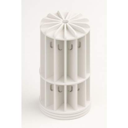 142.7_Вешалка для полотенец круглая на 12 ячеек (50х50х90) из серии Медовая (1)_1