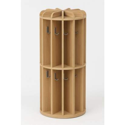 143.7_Вешалка для полотенец круглая на 12 ячеек (50х50х100) из серии Медовая_1