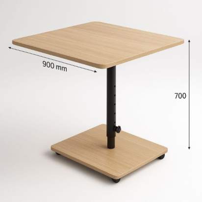 23.2_Стол прямоугольный растущий на одной ноге из серии Медовая_1