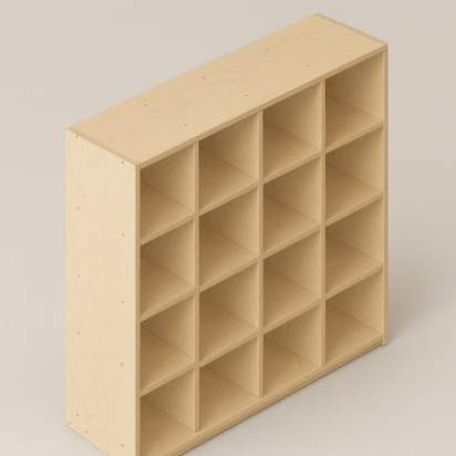 120.5_Стеллаж 147х39х147 из серии Медовая_1