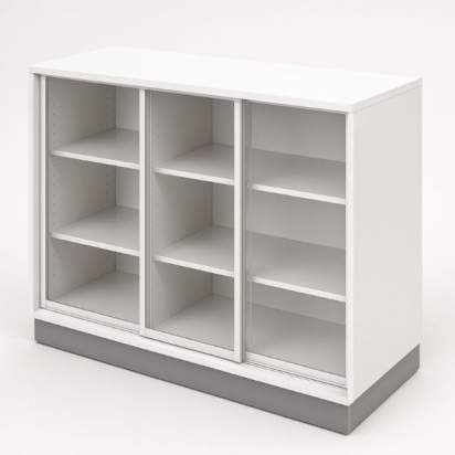 123.1_Шкаф канцелярский средний из серии Медовая_1