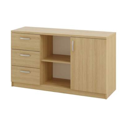 122.2_Шкаф-тумба канцелярский 2 из серии Медовая_1