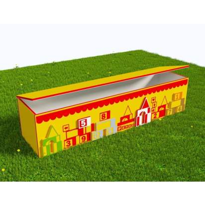 Вечная Лавка-шкаф для хранения игрушек в теневой навес из экопластика Башни_1