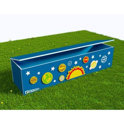 Вечная Лавка-шкаф для хранения игрушек в теневой навес из экопластика Планеты_1