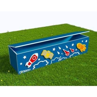 Вечная Лавка-шкаф для хранения игрушек в теневой навес из экопластика Космос_1