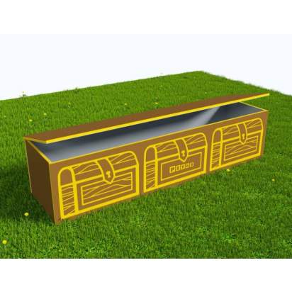 Вечная Лавка-шкаф для хранения игрушек в теневой навес из экопластика Сундук_1