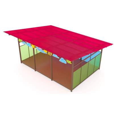 Теневой навес с интерактивным полом из Экопластика ТН05 400х400 (4)_1