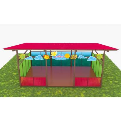 Теневой навес с интерактивным полом из Экопластика ТН06 500х400 (2)_1