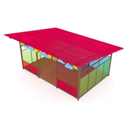 Теневой навес с интерактивным полом из Экопластика ТН06 500х400 (4)_1