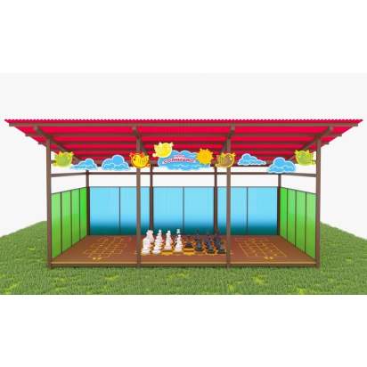 Теневой навес с интерактивным полом декоративными элементами ТН07 400х400 (3)_1