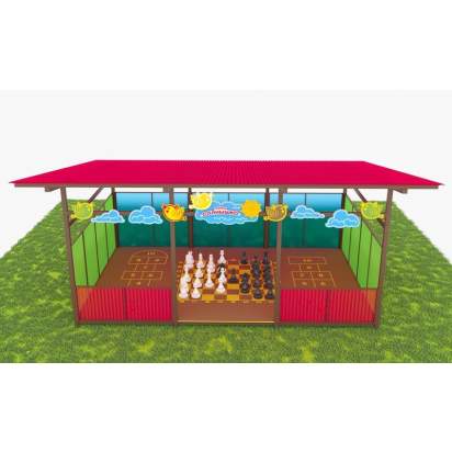 Теневой навес с интерактивным полом декоративными элементами ТН08 500х400 (2)_1