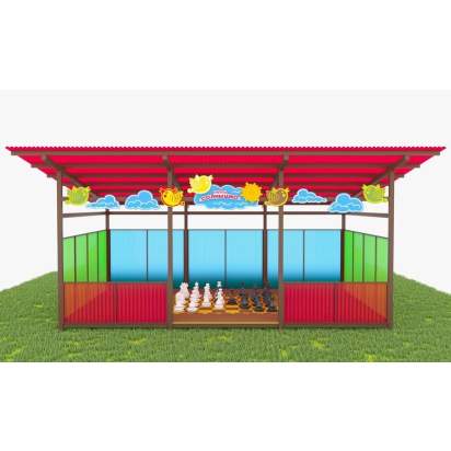 Теневой навес с интерактивным полом декоративными элементами ТН08 500х400 (3)_1