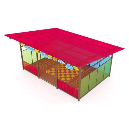 Теневой навес с интерактивным полом декоративными элементами ТН08 500х400 (4)_1