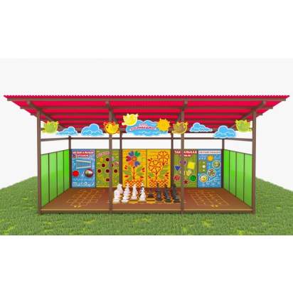 Теневой навес с интерактивным полом и модулями из Экопластика ТН11 400х400 (3)_1