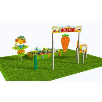 Методическая площадка Сад и огород из Экопластика и нержавеющей стали С01 (1)_1
