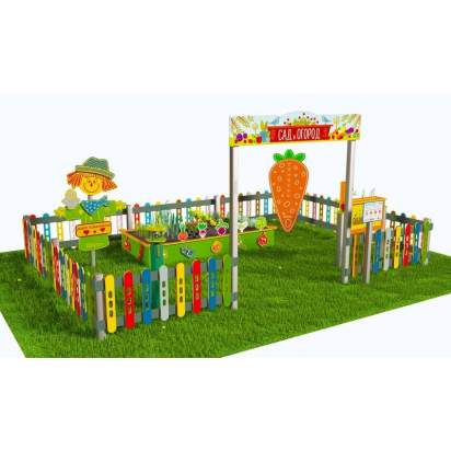 Методическая площадка Сад и огород из Экопластика и нержавеющей стали С02 (1)_1