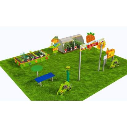 Методическая площадка Сад и огород из Экопластика и нержавеющей стали С04 (3)_1